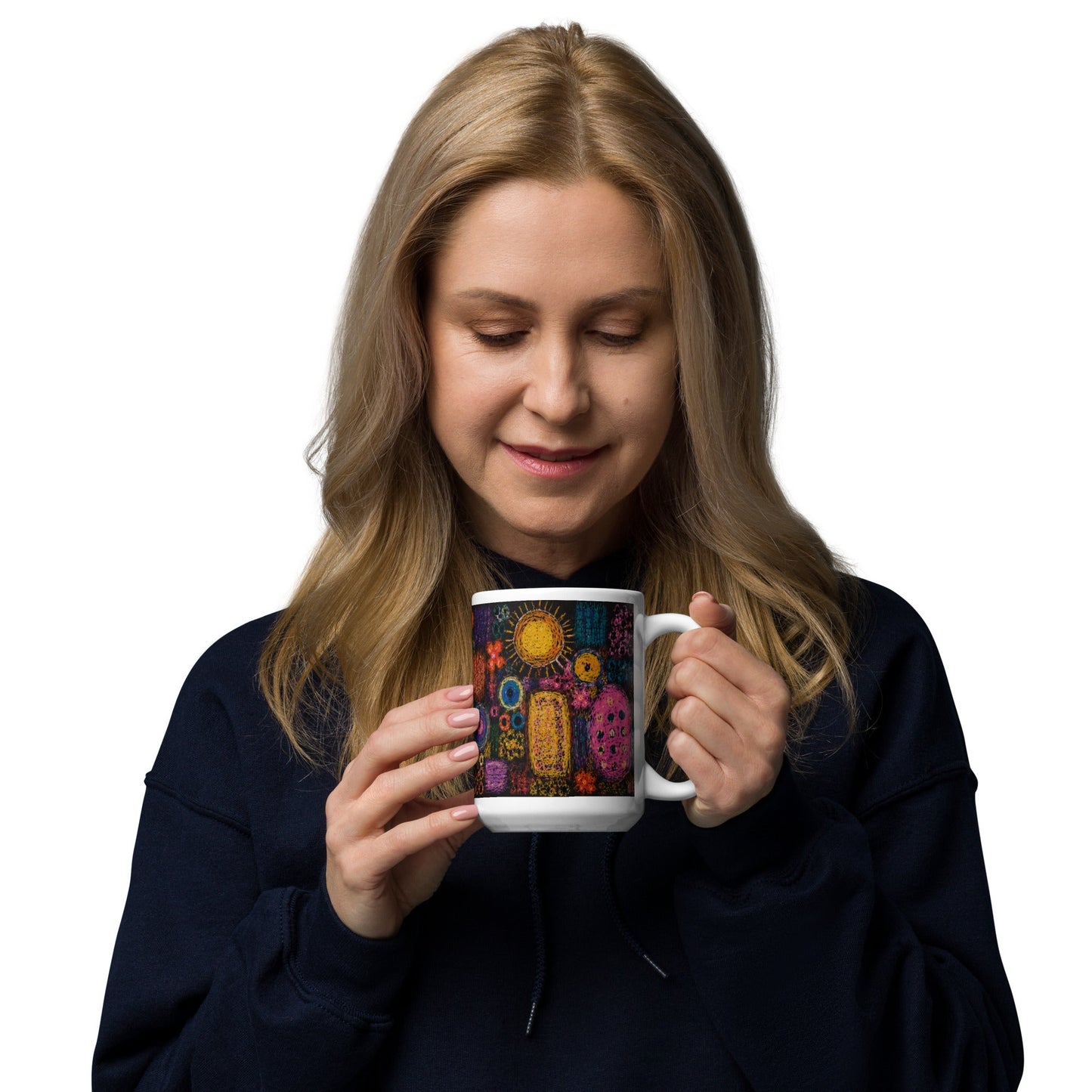 White glossy mug find your way to say it