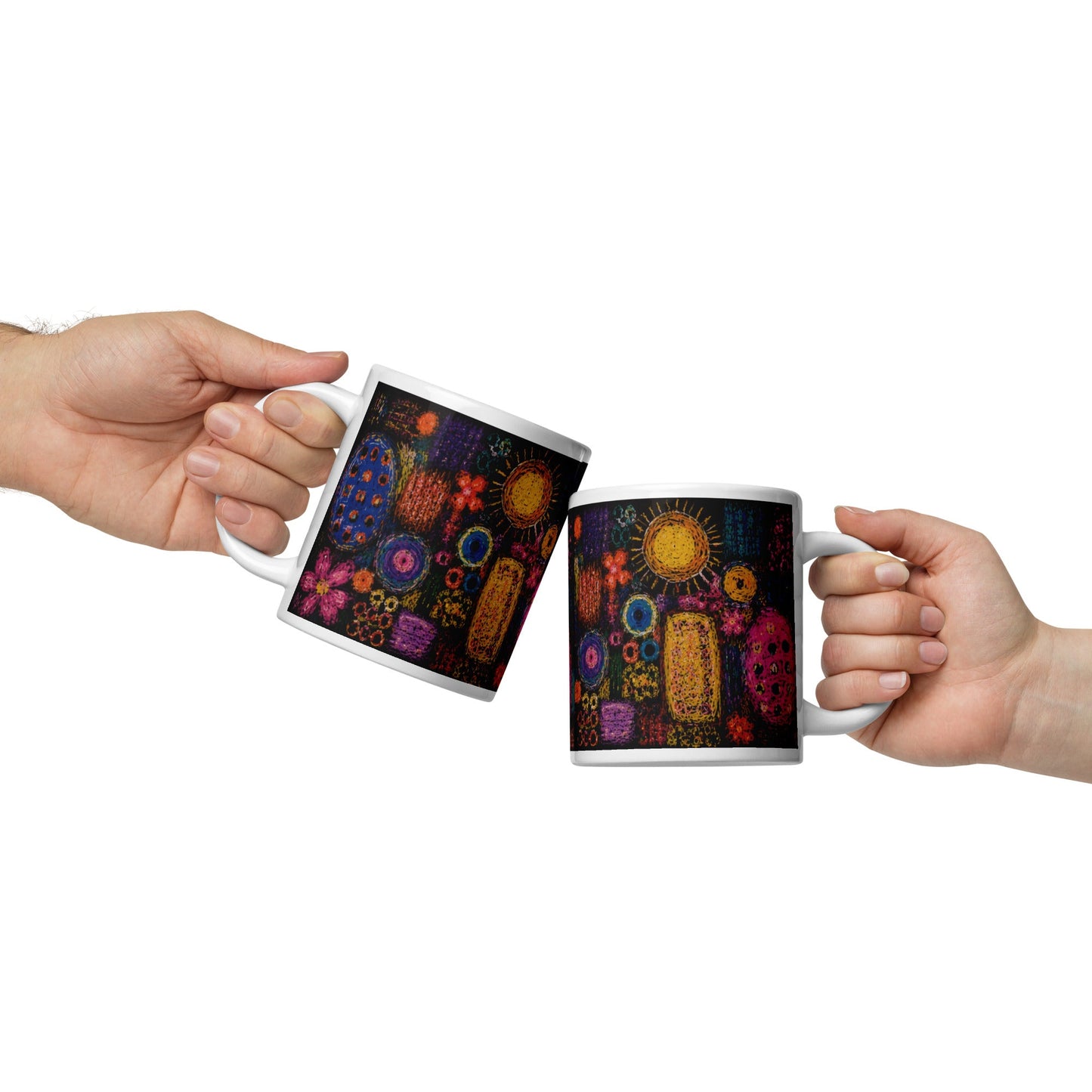 White glossy mug find your way to say it