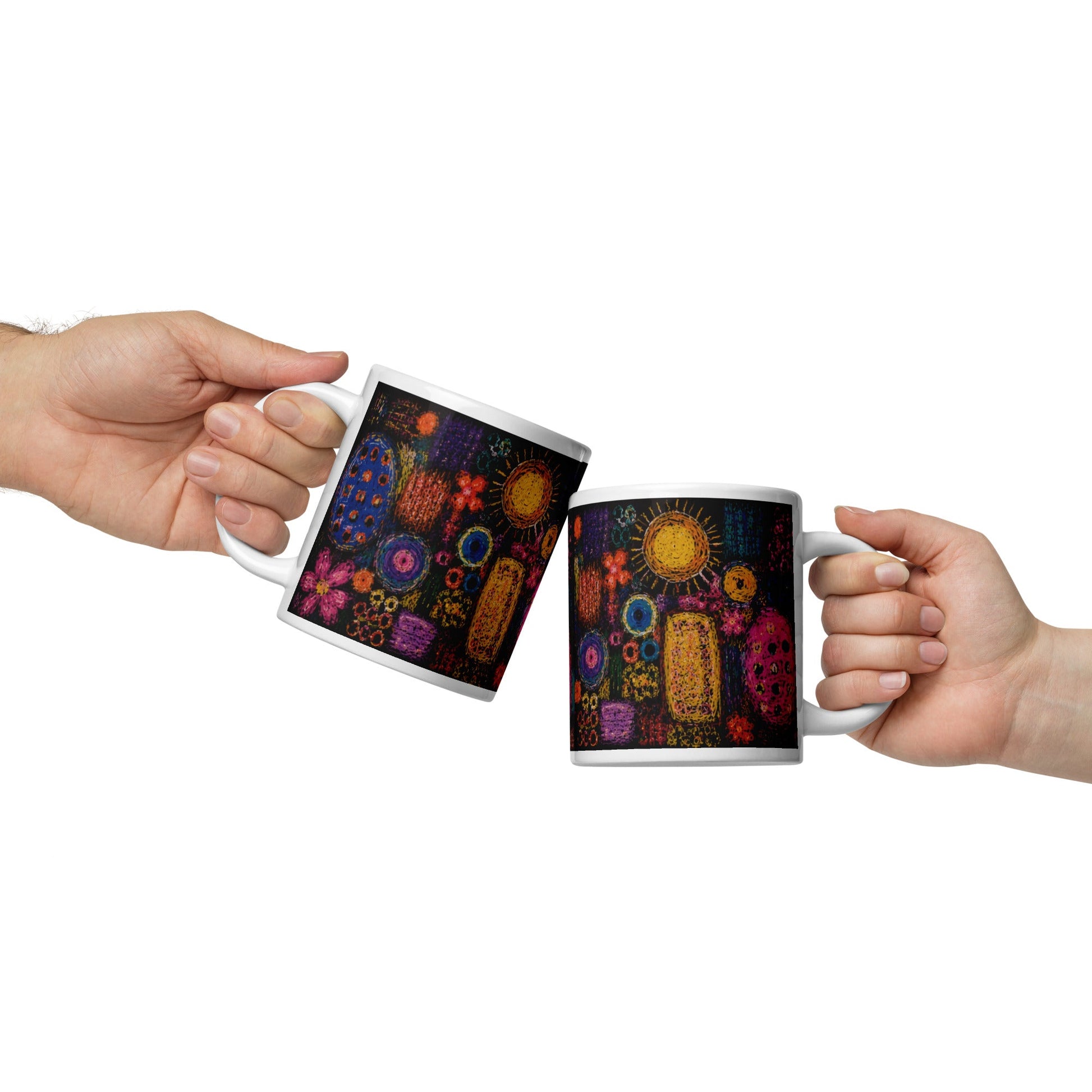 White glossy mug find your way to say it