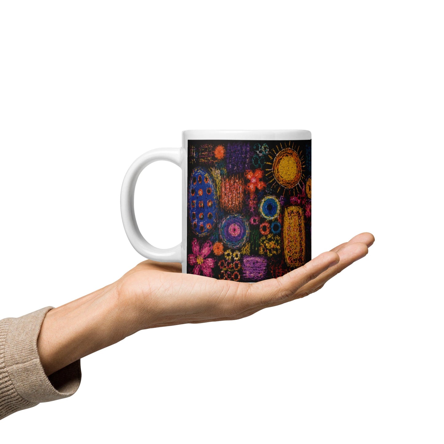 White glossy mug find your way to say it