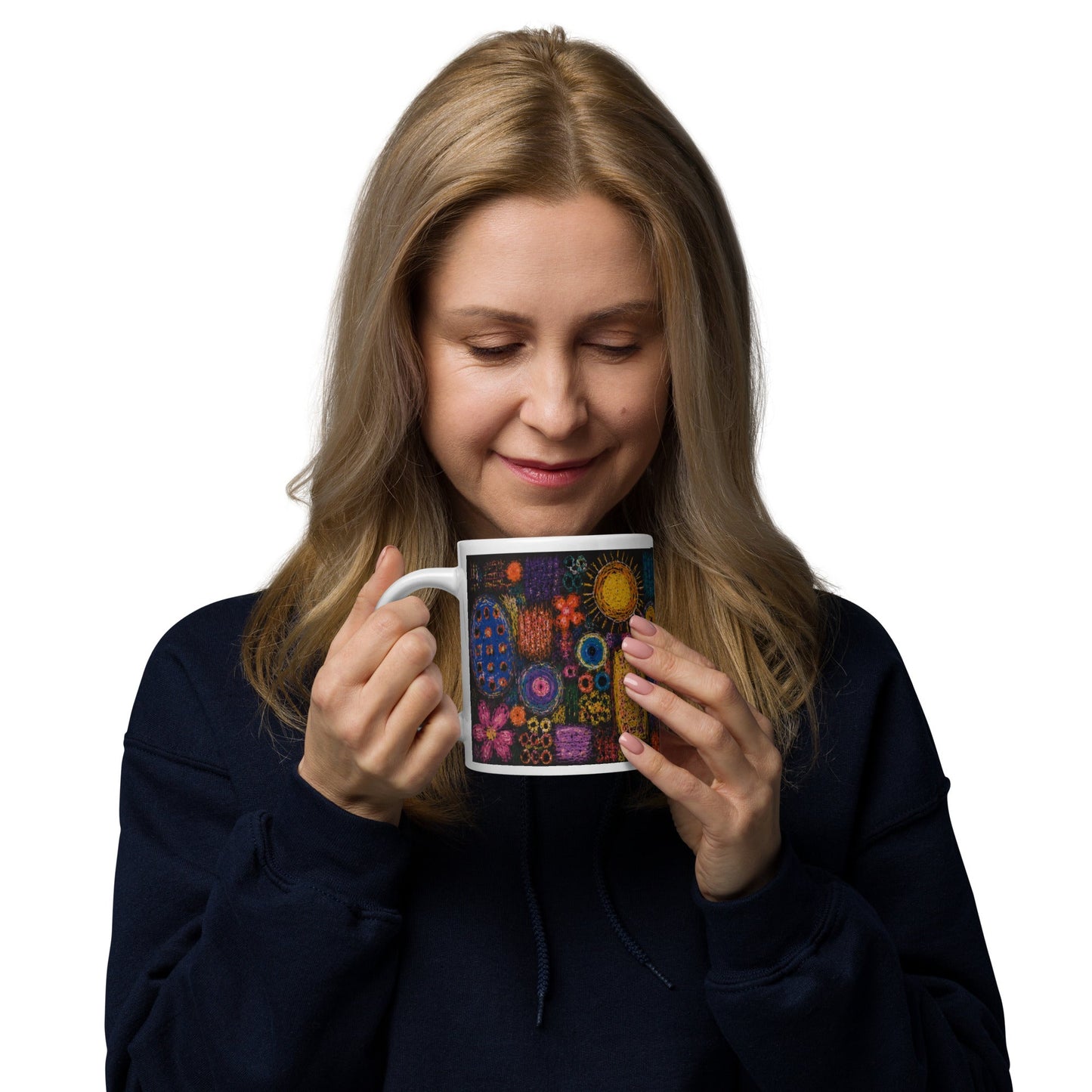White glossy mug find your way to say it