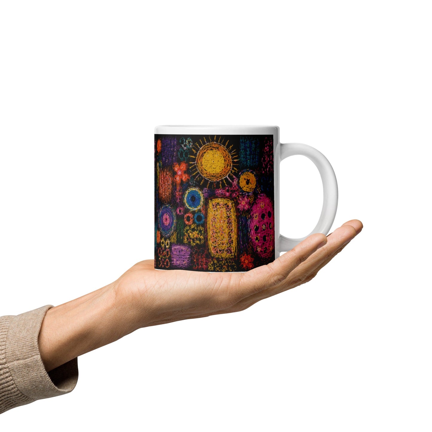 White glossy mug find your way to say it