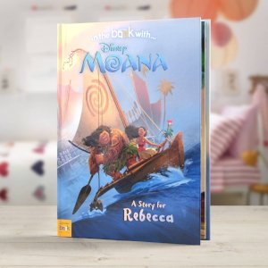 Personalized Disney Moana Story Book - Hardback Tsunami Personalize + DropShip