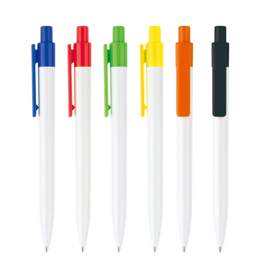 200 pcs/lot White color ballpoint pen customized logo promotional pen office products find your way to say it