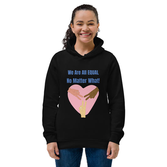 Women's eco fitted hoodie find your way to say it